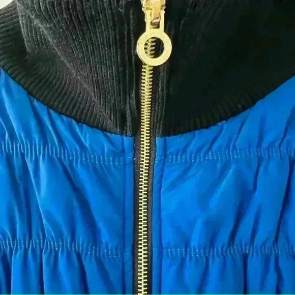 CALVIN KLEIN PLUS SIZE BLUE/BLACK GOLD ACCENTS ACTIVE FALL WINTER  ATHLETIC VEST - Picture 2 of 12